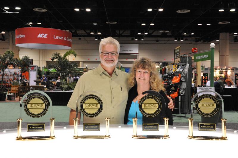 Robert and Marilyn Archer with Ace Hardware awards